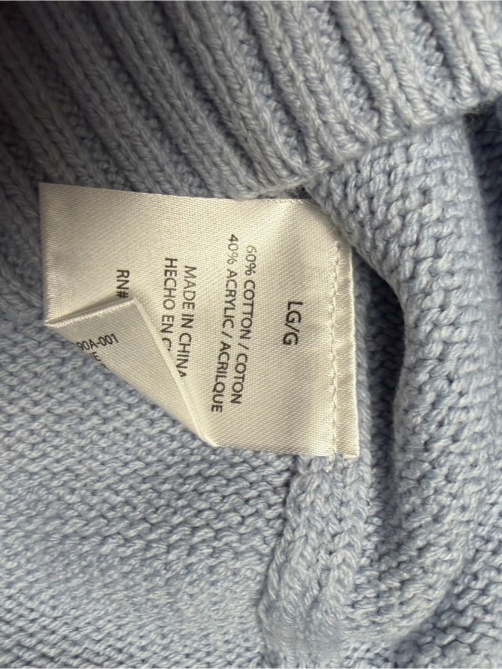 Mighty Fine Light Blue Crewneck Sweater with Red Lobster - Picture 8 of 8